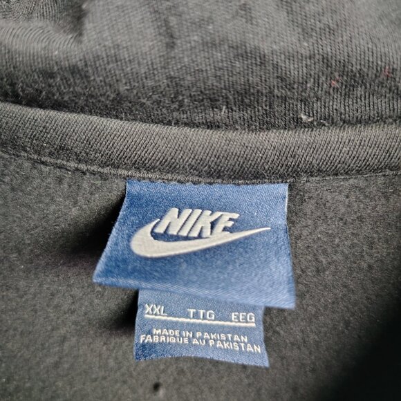 Nike We Are Warriors Hoodie Size XXL Black Embroidered Swoosh Logo Blue Tag - Picture 8 of 13